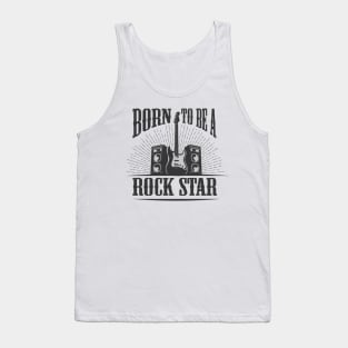 'Born to be a Rock Star' Cool Music Gift Tank Top